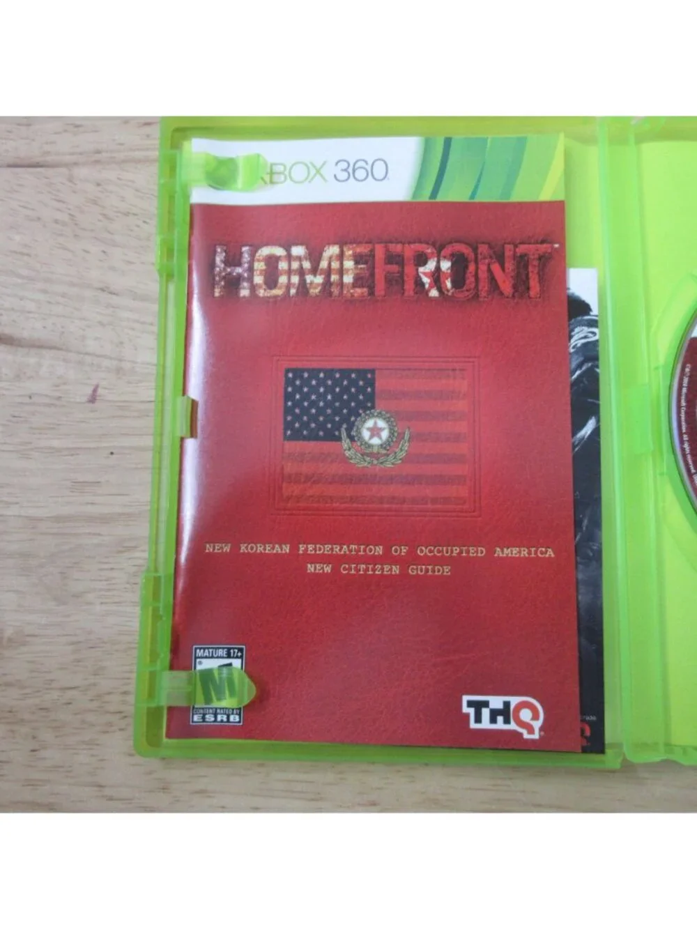 Homefront (Microsoft Xbox 360, 2011) With Manual